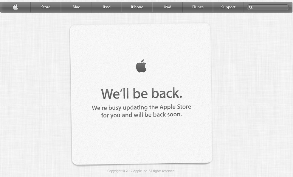 Apple Store closes early ahead of iPhone and iPod announcements