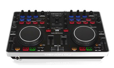 Denon DJ MC2000 digital DJ controller hands in the air review