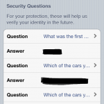 ios security questions