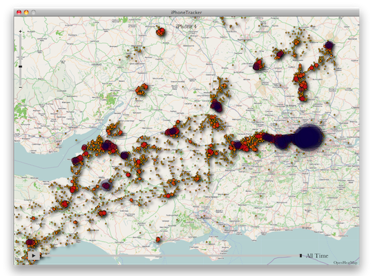 Calm Down! We Know that Apple is Tracking our Movements